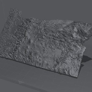 Oregon High Detail Topographic Model - CNC STL File - Etsy