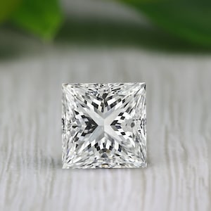 Certified Loose Moissanite Princess Cut Stones D VVS1 All Sizes USA Stock