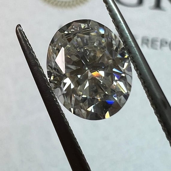 認定ルースモアッサナイトオーバルカットストーンD VVS1全サイズ米国