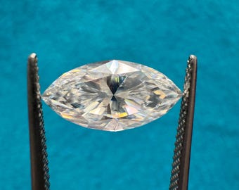 Marquise Cut Moissanite Stone D VVS1 - USA Stock (Inklusive Zertifikat)
