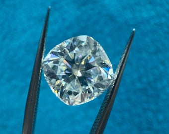 Certified Loose Cushion Cut White Moissanite Stones D VVS1 All Sizes 5-8 mm USA Stock