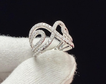 1.16 ct Round Cut Diamond Anniversary Ring, Luxury Diamond Proposal Ring for Women, Classic Bridal Ring