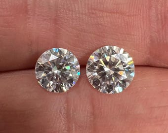 Lab Grown Diamonds Round Cut Shape - G Color - VS1 Clarity Quality, Sizes All Available Sizes 1.5 mm to 6.5 mm USA Stock