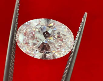 2.57 ct IGI Certified Loose Lab Grown Oval Cut Diamond Stones D Color  VVS2 Clarity