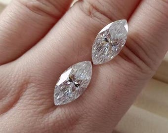 Lab Grown Marquise Cut Diamond Stones F VS1 Stone Sizes - USA Stock
