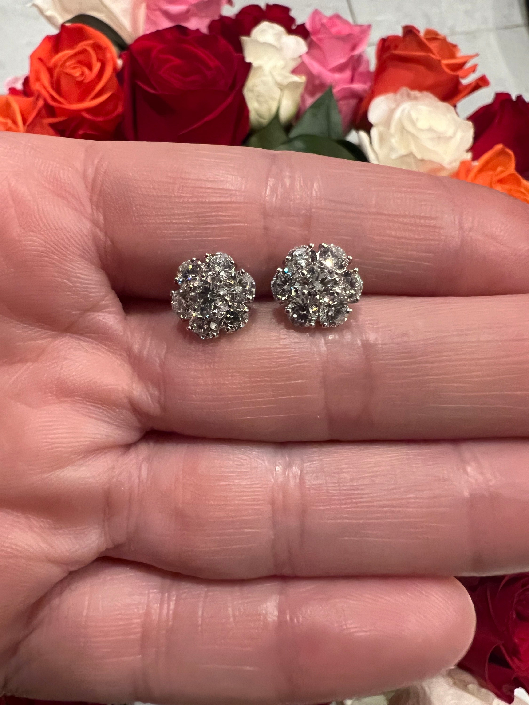 Second hand diamond earrings uk best sale