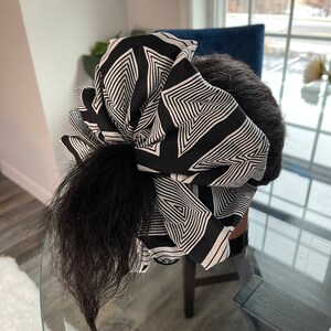 Handmade Oversized scrunchie, jumbo scrunch, XXL scrunch, printed scrunch, scrunchie for thick hair.