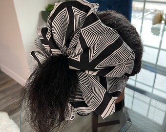 Handmade Oversized scrunchie, jumbo scrunch, XXL scrunch, printed scrunch, scrunchie for thick hair.