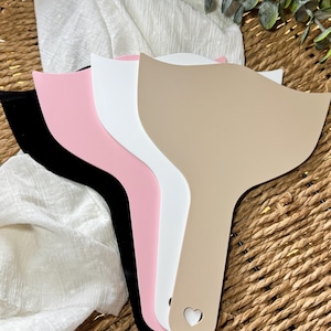 acrylic blanks beauty prop, lashes, brows, aesthetics, face shield, business logo or social media prop