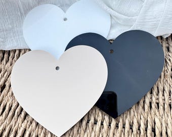 Acrylic heart, blank supplies, Christmas tree hanging Dec, bauble, sublimation blanks, cast acrylic, laser cut to order, craft supplies,
