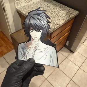 Death Note L Lawliet 3D Mouvement lenticulaire Autocollant De Voiture Decal Peeker