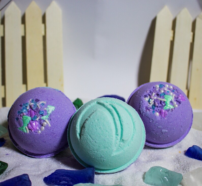 The Mermaids Jewel Bath Bomb Fizzy Bath Bomb Natural Etsy