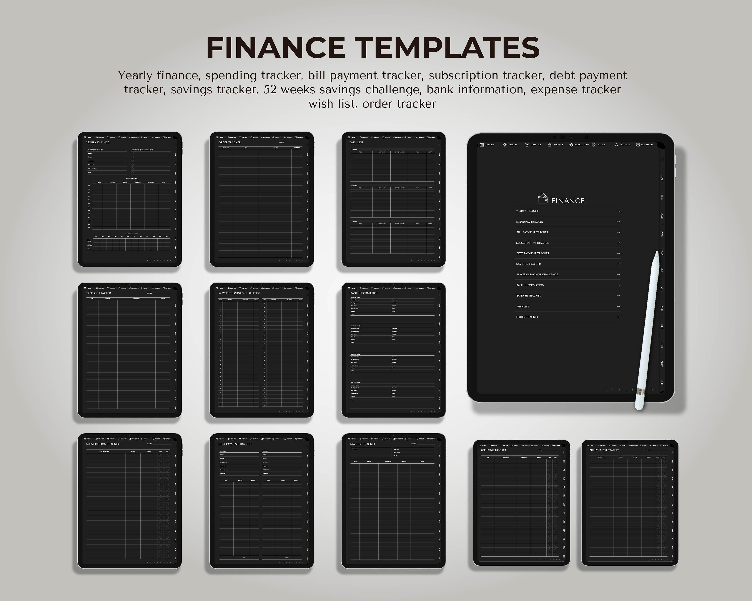 2024 Ultimate Planner - Dark Mode - 2024 Digital Planner - 2024 Dated ...