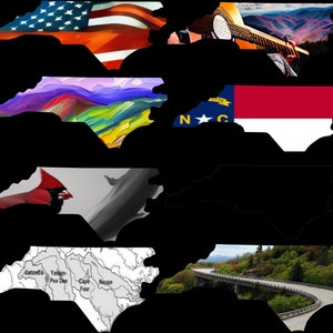 NC SVG and PNG Bundle