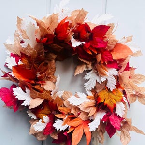 Herbstkranz für Haustür, Danksagungskranz, Herbsttürdekor, Herbstkranz, Haustürdekor, Herbstkranz, Herbstlaubkranz