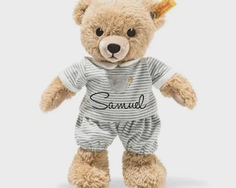 Personalisierter Schalfbär Steiff Baby | Geschenk zur Geburt | Babyshower