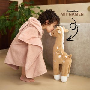Kuscheltier personalisiert, Babygeschenke, Giraffe, Gifts for kids, Geburt, Baby Geschenk, Taufe, Kinderzimmer Deko doudou personnalisé