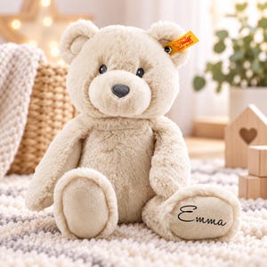 Personalisierter Teddybär Steiff Baby | Geschenk zur Geburt | Babyshower
