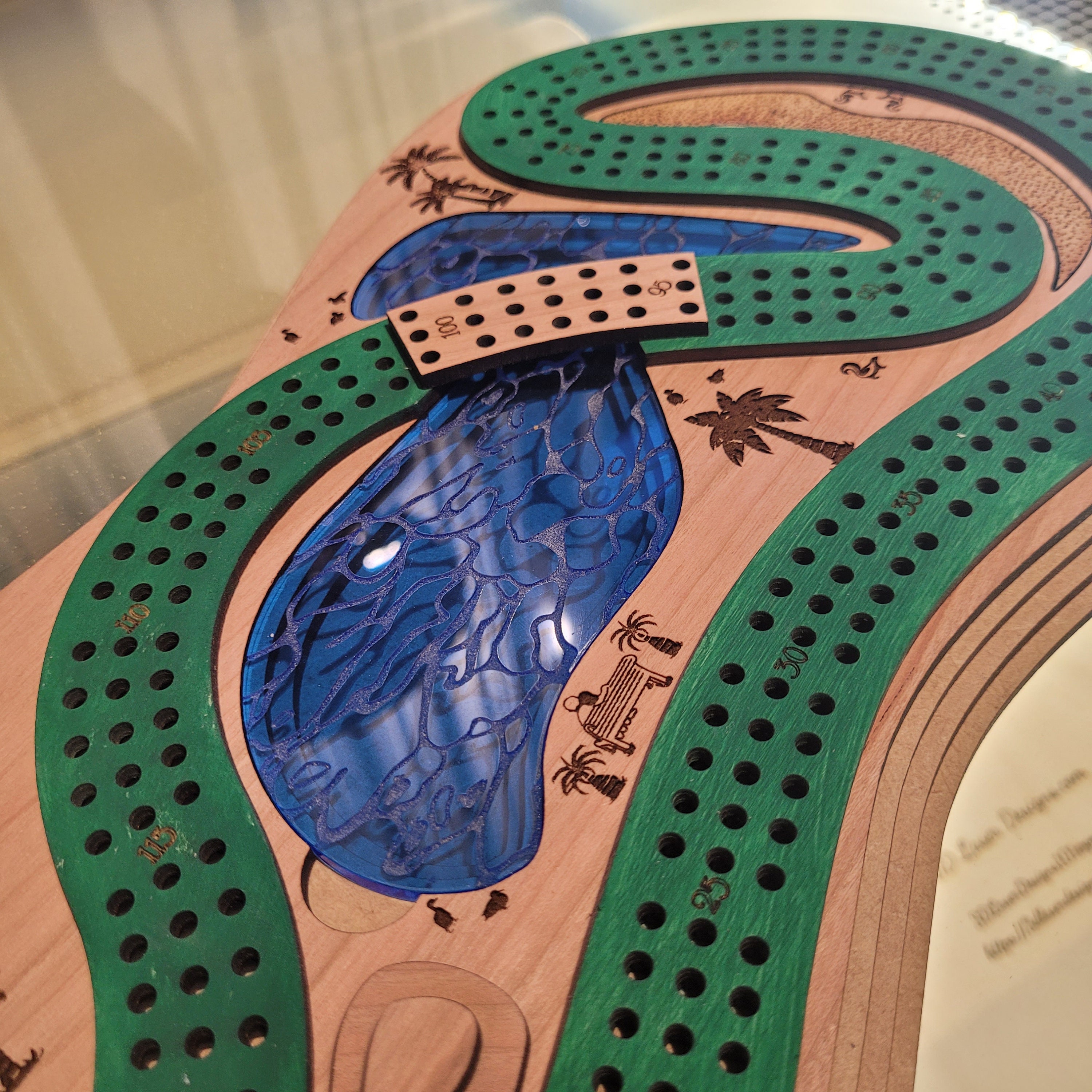 Cribbage Golf Board Etsy