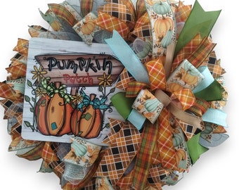 Pumpkin Patch Fall wreath