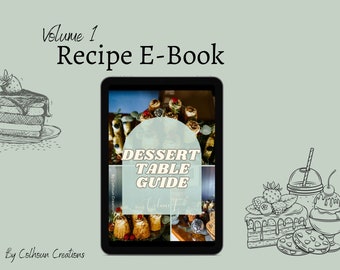 Dessert eBook, Recipe Box and Cards, Recipe Cards Printable, Recipe Template, Digital Recipe Book, Recipe Book, Recipe ebook Template,