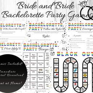 Lesben Junggesellinnenabschied, Wer kennt das Paar?, Trinkspiele, Schwule Junggesellinnenabschied, Lesbische Hochzeit