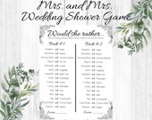 Lesbian Wedding Shower Game, Would She Rather, Who Knows the Brides (Digital Download)