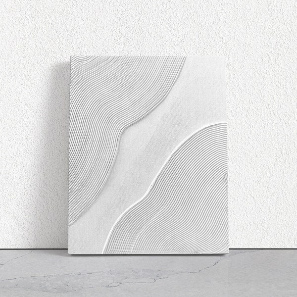 Textured Minimalist Canvas Art, Custom Art, Home Decor, Minimalist home, Wall Art, Contemporary Spaces, Plaster art, Modern