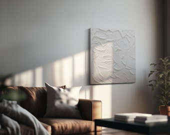 Abstract Textured Minimalist Canvas Art, Custom Wall Art Home Decor for Minimalist or Modern Home