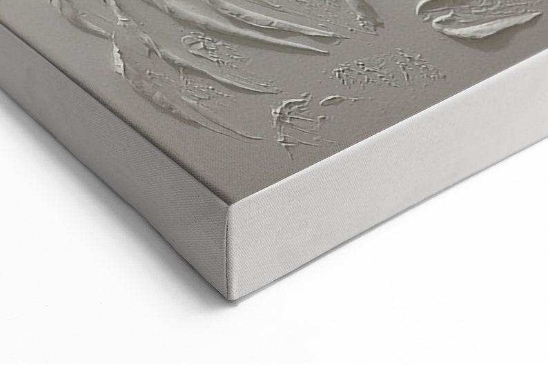 Large Linen White Cream Textured Minimalist Plaster Art, Modern