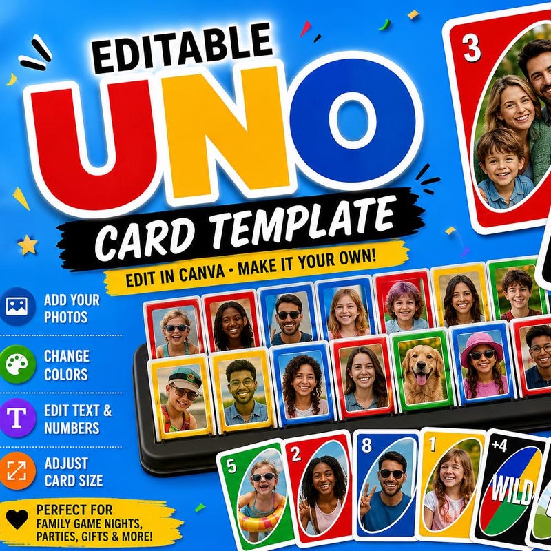 Custom Uno Cards - Etsy