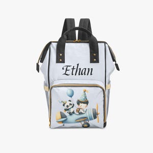 Personalized Diaper Bag Backpack | Custom Baby Name & Birth Date | Panda  Baby Bag | New Mom Gift | Travel Baby Bag - Diaper Bag For Boy