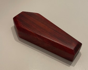 Coffin-shaped Wood Bottle Opener with Magnets - Handmade Gift for Groomsmen or Halloween Craft Beer Bottle Opener