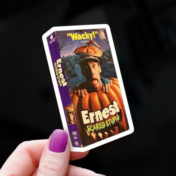 Unique Ernest Scared Stupid VHS Sticker | 90s Retro Sticker | Movie Lover Gift