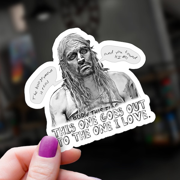 Rob Zombie House of 1000 Corpses Otis Driftwood Boogeyman Real Vinyl Horror Sticker! Our Bill Moseley One I Love Decals Ship Free w Tracking