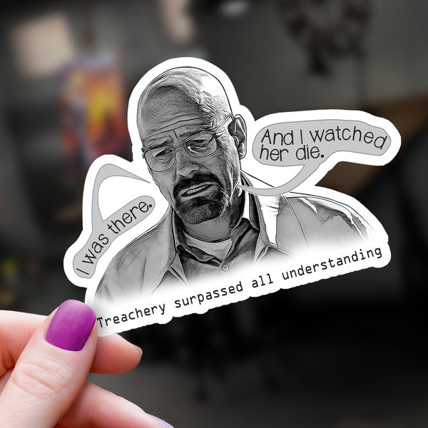 A Very Important Breaking Bad Walter White Vinyl Sticker | Better Call Saul Decal | Heisenberg Sticker