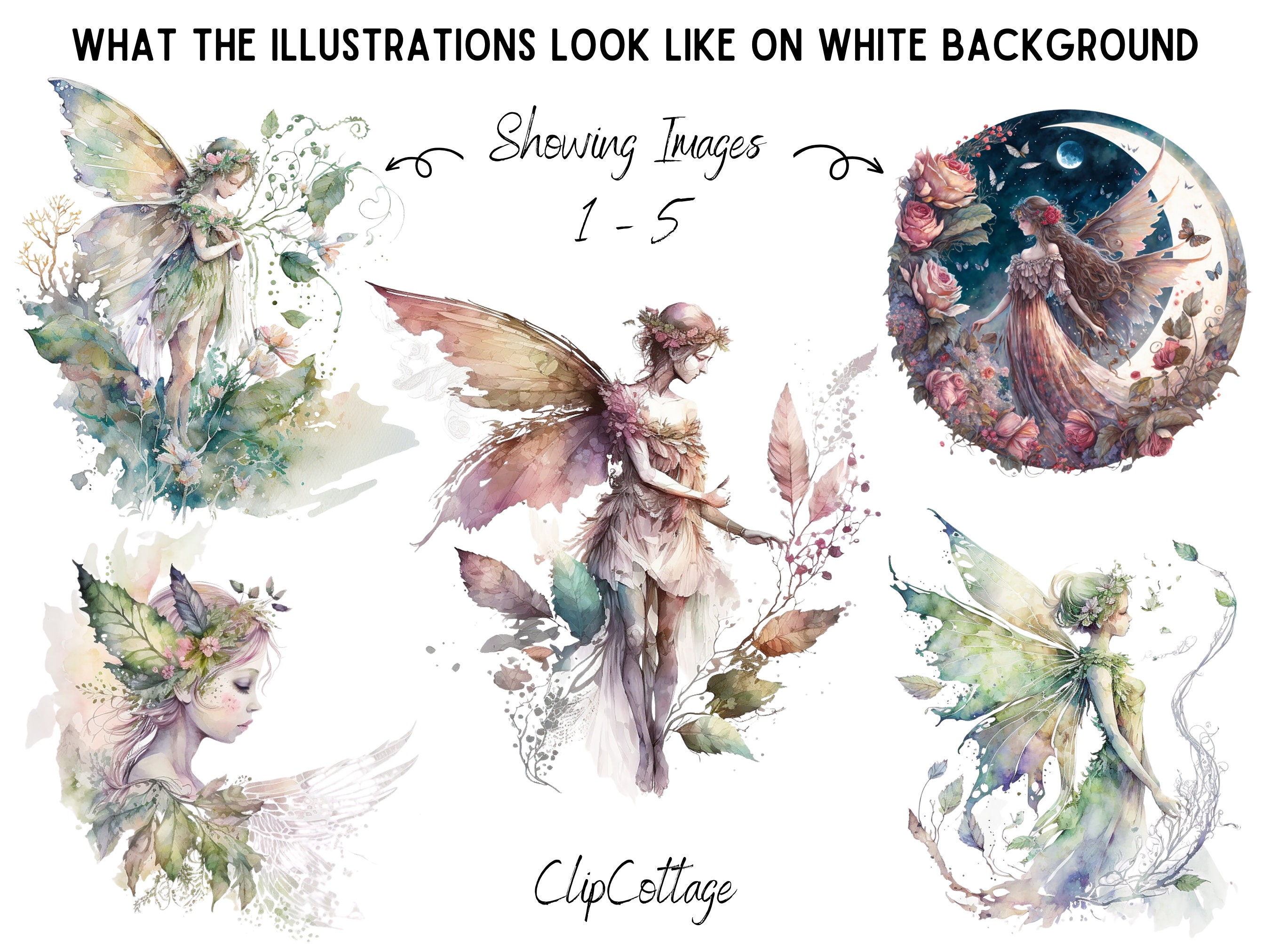 Fairy Clipart PNG Sublimation Bundle 20 Transparent Elegant - Etsy ...