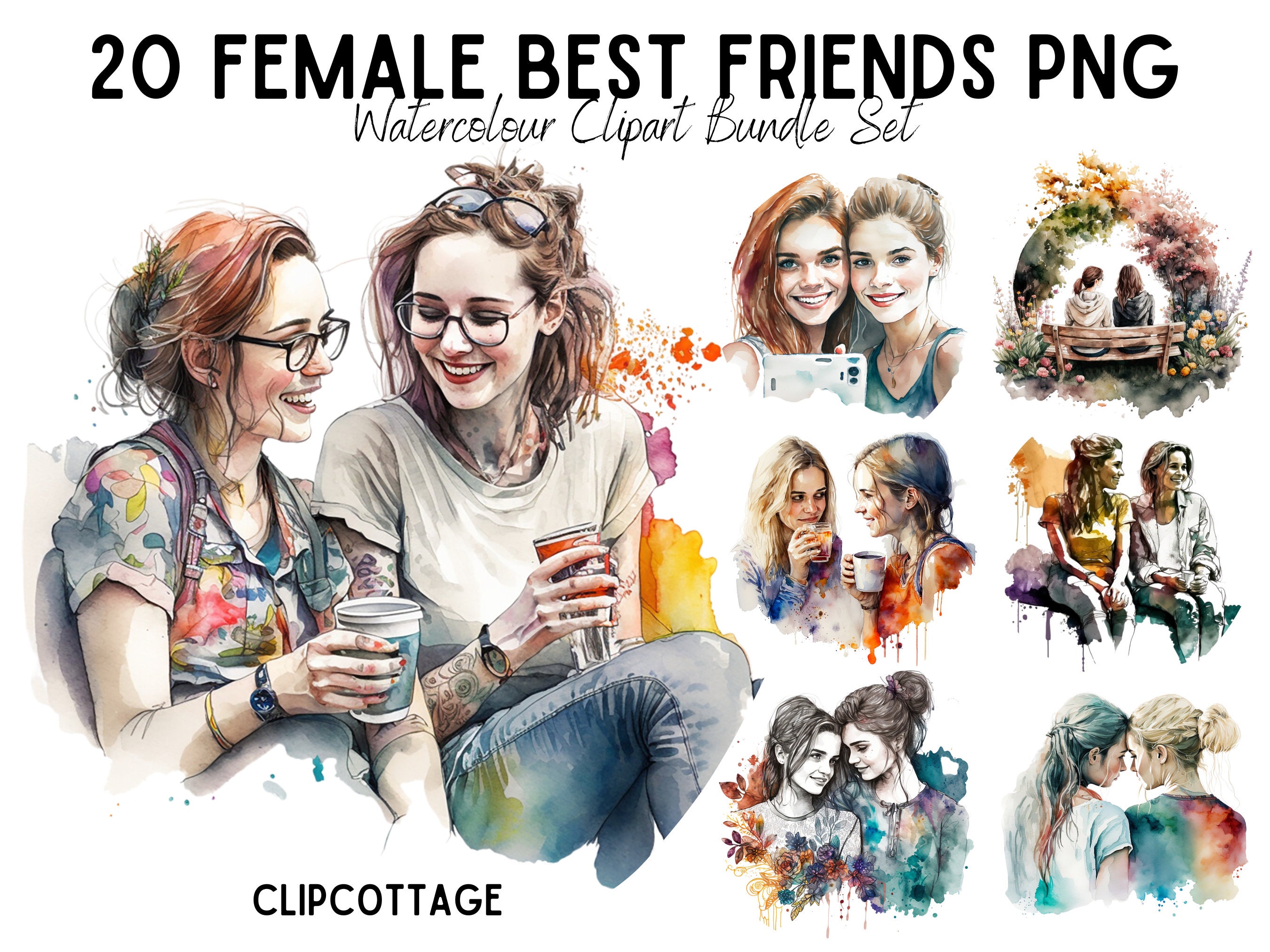 Two Best Friends Sticker, Friends, Sticker, Bond PNG Transparent Clipart  Image and PSD File for Free Download