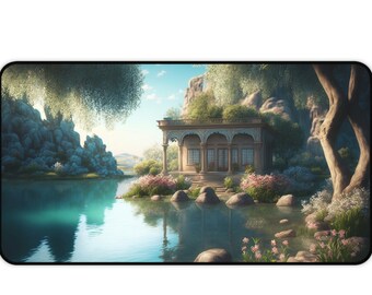 Large keyboard gaming mat for desk accessories for computer office mousepad with whimsical decor gift for coworker gift for boss gift xmas