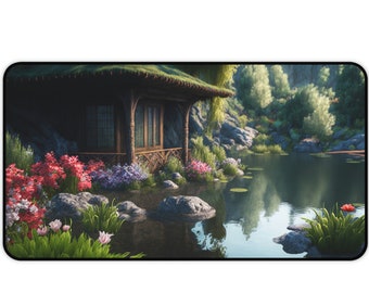 Fantasy decor keyboard desk mat for office gift for coworker gift for gamer mousepad for computer mouse pad gaming desk accessories gift