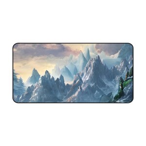 Large Mouse Pad | Desk Accessories | Gaming Desk Mat | Gaming Mouse Pad | Desk Protector | Office Gift For Her | Office Desk Mat| Mountain