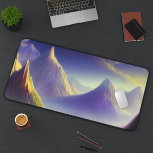 Gift For Him | Many Designs | Mountain Desk Pad | Desk Mat | Xl Mouse Pad | Office Gift For Her | Work From Home | Mechanical Keyboard| Desk