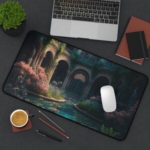 fantasy scene gaming mousepad for desk accessories for laptop gaming mouse pad gaming gift whimsical decor for office desk mat decor gift