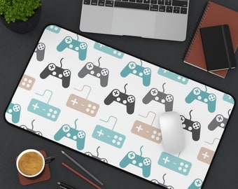 Vintage video game mousepad, Gaming mousepad for gamer, gamer gift, gift for gamer, gift for dad, keyboard mouse pad, gaming keyboard desk