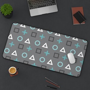 Retro video game desk accessories, gamer deskmat, fathers day gift, gaming gift ,boyfriend gift, husband gift, office gift, desk mat, gaming
