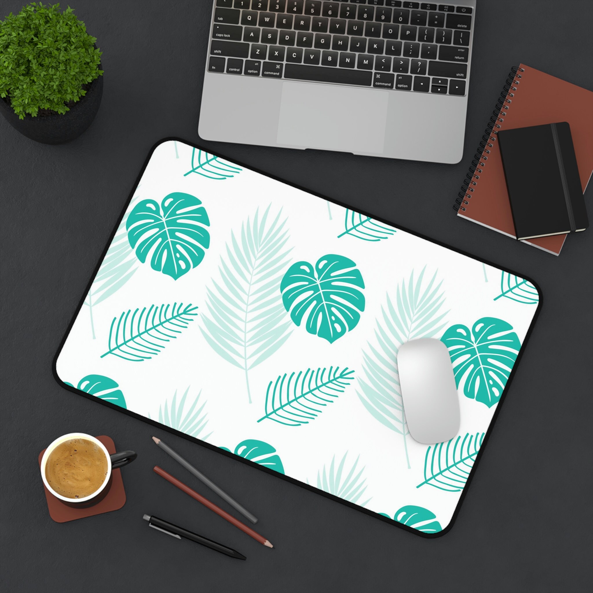 Aesthetic Office Desk Mat | Cute Desk Topper | Computer and Mouse Pad ...