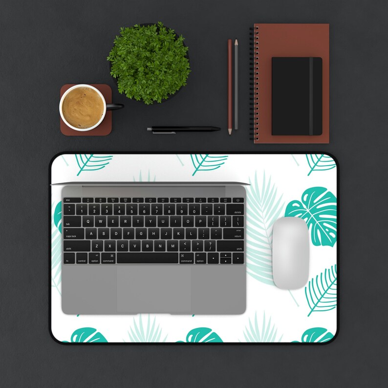 Aesthetic Office Desk Mat | Cute Desk Topper | Computer and Mouse Pad ...