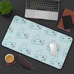 Retro Gaming mousepad, Gaming gift, gift for gamer, gamer mouse pad, father&#39;s day gift, gift for boyfriend, video game desk mat, keyboard