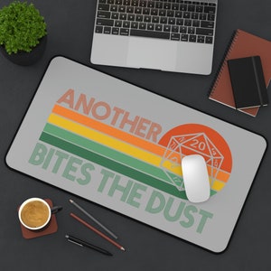 Dice mat for DND computer gaming mouse pad for desk keyboard mousepad gift for gamer mat for RPG gift for dad gift for boyfriend gift gamer