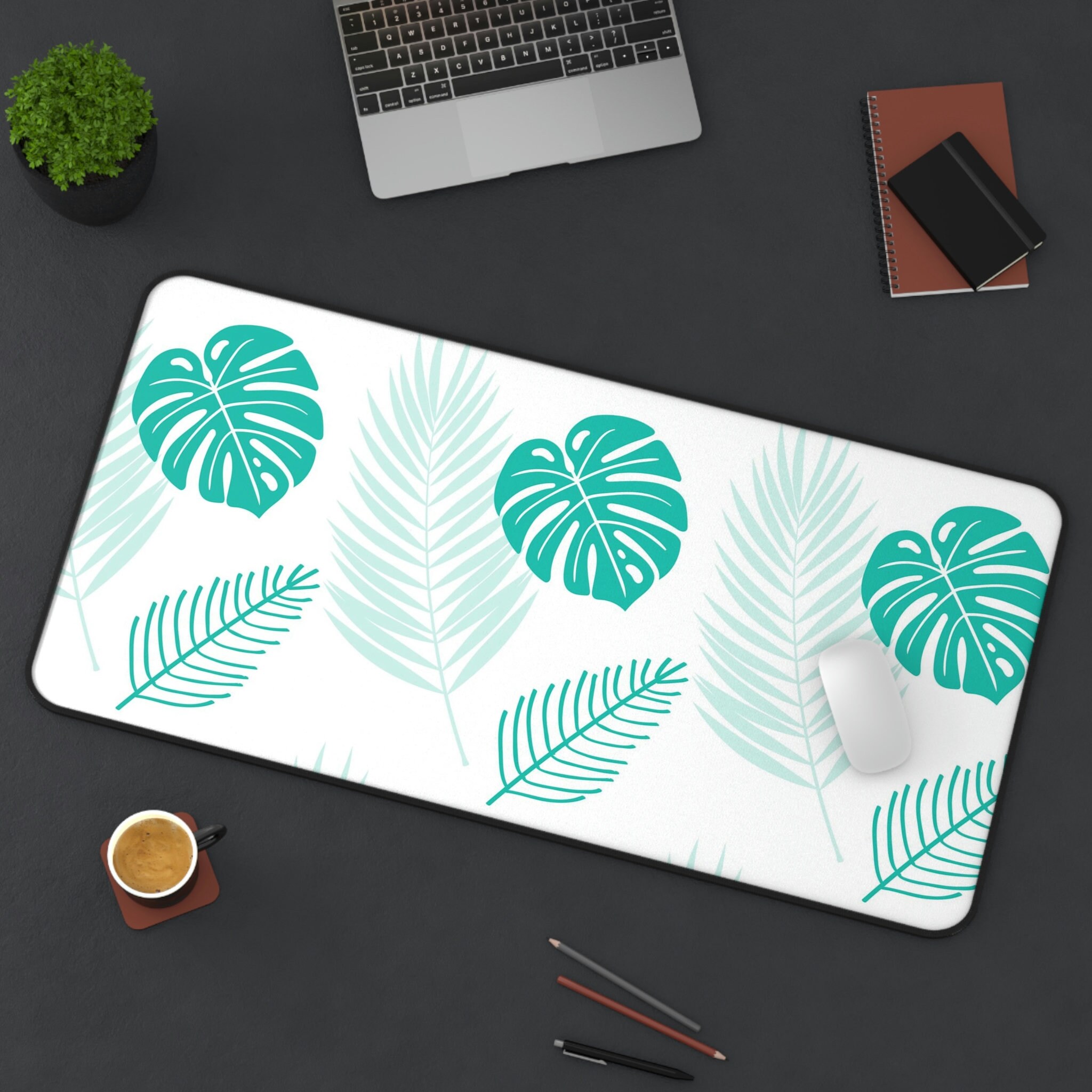 Aesthetic Office Desk Mat | Cute Desk Topper | Computer and Mouse Pad ...